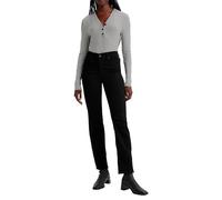Levi's 314 Shaping Straight, Jeans Donna, Black and Black, 31W / 32L