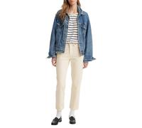 Levi's - 501 - Jeans dritti taglio corto bianchi-Bianco W27 L26