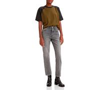 Levi's 501 Crop, Jeans Donna, Gray Worn In, 32W / 30L