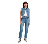 Levi's 501 Crop, Jeans Donna, Indaco Seeped ADV, 34W / 34L