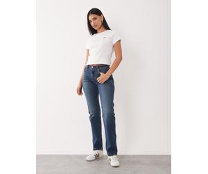 Levi's - 501 Hourglass - Jeans dritti a vita alta lavaggio blu medio W30 L30