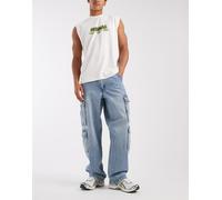 Levi's 578 jeans cargo baggy in denim blu medio W34 L32