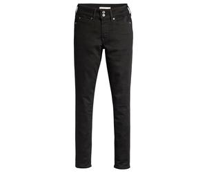 Levi's 711 Double Button Soft Black, Nero Morbido., 26W x 32L