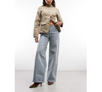 Levi's - 728 - Jeans a fondo ampio e vita alta elasticizzati lavaggio chiaro-Blu W29 L32