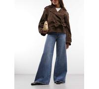 Levi's 728 jeans a vita alta a gamba ampia in lavaggio medio-Blu W30 L32