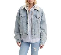 Levi's 90s Sherpa Trucker Giacca di Jeans, Morning Sunlight, XS Donna