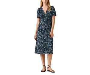 Levi's Abito da Donna Paola SS Crepe Midi Casual, Mavis Floral Blue As, S, Mavis Floral Blue Come, S
