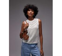 Levi's - Adrienne - Top senza maniche all'uncinetto écru-Bianco XS