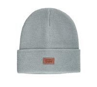 Levi's all Season Comfy Leather Logo Patch Cuffed Hero Beanie Hat Berretto, Solido Schiuma Marina, Taglia Unica Unisex-Adulto