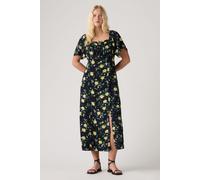 Levi´s ® Amara Column Flutter Short Sleeve Midi Dress Nero M Donna