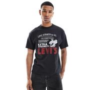 Levi's - Archive Cowboy - T-shirt oversize nera con stampa poster vintage-Nero XL