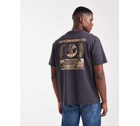 Levi's - Archive Saddle Man - T-shirt oversize nera con stampa vintage sul retro-Nero L