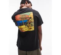 Levi's - Archive - T-shirt comoda nera con stampa stile rodeo-Nero M
