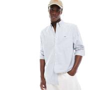 Levi's - Authentic - Camicia Oxford a righe con bottoni e logo tono su tono azzurro/bianco-Blu L