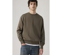 Levi's Uomo Authentic Sweatshirt mit Rundhalsausschnitt Garment Dye H225 Maitake Brown Brown S