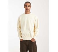 Levi's Authentic - Felpa girocollo color crema tinta in capo-Bianco XL