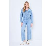 Levi's - Tuta jumpsuit larga in denim blu lavaggio chiaro M