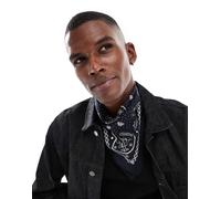 Levi's - Bandana nera con stampa cachemire-Nero One Size