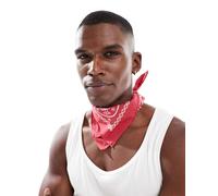 Levi's - Bandana rossa con stampa cachemire-Rosso One Size