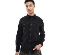 Levi's - Barstow - Camicia di jeans con tasche, colore nero XL