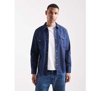 Levi's - Barstow - Camicia di jeans stile western vestibilità classica lavaggio scuro-Blu navy XL