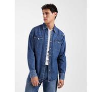 Levi's - Barstow - Giacca di jeans stile western color blu medio XS
