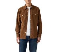 Levi's - Barstow - Camicia vestibilità standard stile western in tessuto a coste color cuoio-Marrone M