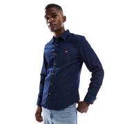 Levi's - Battery - Camicia di jeans slim con logo batwing lavaggio scuro-Blu navy M
