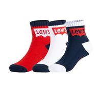 Levi's Batwing Mid Cut 3Pk, Calzini casual Bambini e ragazzi, Blu (Dress Blues), 4-5 anni