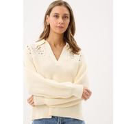 Levi's® - Bianca Crochet Polo Sweater-0059W Bianco - Abbigliamento M Bianco
