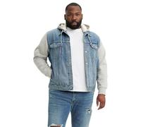 Levi's Big Hybrid Hoody Trucker Light Indigo-Worn in, Candy Man, XXL Uomo