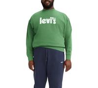Levi's Big & Tall Relaxed Graphic Crew Felpa Uomo, Poster Logo Peppermint, 3XL
