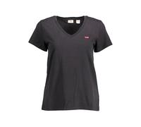 Levi's Black Cotton Women T-Shirt - XS