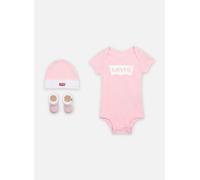Levi's - Body manches courtes Classic Batwing Infant Hat, Bodysuit, Bootie Set 3Pc Rosa - Abbigliamento 6 - 12M Rosa