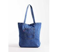 Levi's - Borsa shopping in denim blu con tasca posteriore One Size