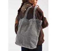 Levi's - Borsa shopping in denim grigia con design con tasca posteriore-Grigio One Size