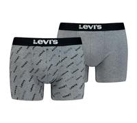 Levi's Boxer, Biancheria intima Uomo, Grigio/Nero, M