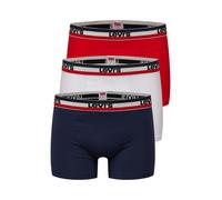 Levi´s Underwear Logo Boxers 3 Units Rosso,Bianco,Blu XL Uomo