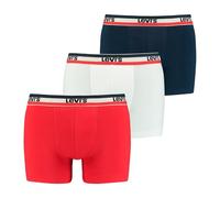 Levi's Boxer, Boxer Uomo, Bianco/Blu/Rosso, S