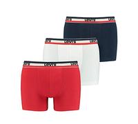 Levi's Boxer, Boxer Uomo, Bianco/Blu/Rosso, XXL