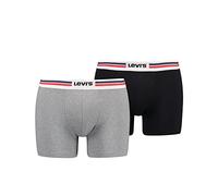 Boxer Levi's Sportswear Logo grigio nero (2 unità) - M