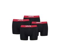 Levi's Boxer, Boxer Uomo, Nero/Rosso, M