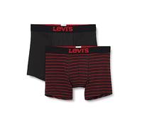 Boxer Levi's Vintage Stripes nero rosso (2 unità) - L
