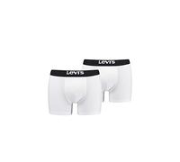 Boxer Levi's Solid Basic Organic Cotton Stripe bianco nero (2 unità) - XL