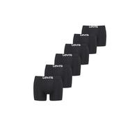Boxer basic a tinta unita Levi's® Confezione da 6 Nero / Black levi > accessories > men > underwear > socks