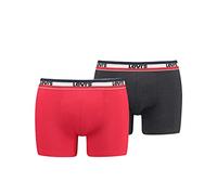Levi´s Underwear 701223908 Boxers 2 Units Rosso,Nero 2XL Uomo