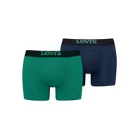 Boxer Levi's Optical Illusion Organic Cotton verde scuro blu cobalto (2 unità) - S