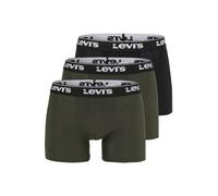 Levi's Repeat Logo Boxer Briefs, Kaki Combo, M (Pacco da 3) Uomo