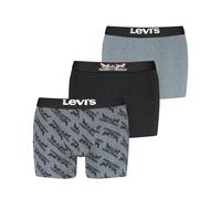 Levi's Boxer da Uomo con Logo Gift Horse (Confezione da 3), Nero, XL