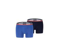 Levis Boxer da Uomo Repeat Sportswear con Logo, Confezione da 2 Pezzi, Blu/Navy, S